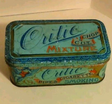 Antique CRITIC Chop Cut Mixture Tobacco Tin - Daniel Scotten & Co Detroit MI picture