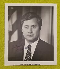 Governor James (Jim) J. Blanchard Signed Photo picture