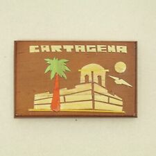 Colombia Cartagena Tourist Travel Wooden Souvenir Fridge Magnet picture