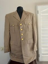 Post WW2- Vietnam Era US Navy Officer Khaki Tan Uniform Med-Large Size picture