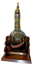 Vintage Old Fitzgerald 1 Gallon Bottle w/ Wooden Cradle made by Knipple Studios picture