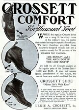 1905 North Abington MA Lewis A Crossett Shoe Art Fashion Vintage Print Ad picture