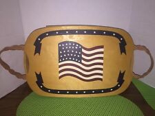 Peterboro Limited Edition 150th Anniversary Flag Basket with 2 Liners 1854-2004 picture
