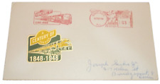 OCTOBER 1948 C&NW RAILWAY 100th ANNIVERSARY ENVELOPE WITH SPECIAL CACHET Z picture