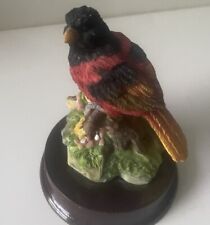 VINTAGE FINE COLLECTIBLE PORCELAIN SCARLET TANAGER PREOWNED  picture
