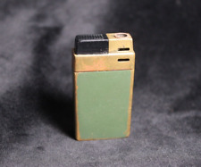 Vintage CONSUL Lighter MCM Retro Gas Butane West Germany Green Brass - Read picture