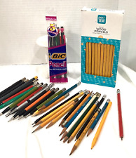 VTG Regular And Mechanical Pencil Lot Of 40+ Works Great Multiple Brands Rare picture