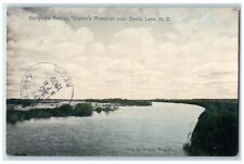c1910's Bellgard's Bridge Hunters Paradise Near Devils Lake ND Antique Postcard picture