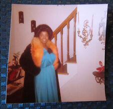 1974 Attractive African American Classy Lady in COLOR Original Photo picture