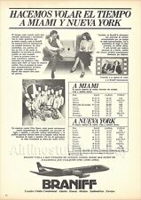 1976 BRANIFF INTERNATIONAL Douglas DC-8 ad airlines airways advert FLYING COLORS picture