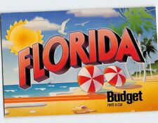 Postcard Budget rent a car Florida USA picture