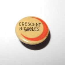 Vintage 1890's Crescent Bicycle Cycle Advertising Lapel Stud Pin Token Button picture