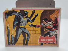 1966 Topps Red Batman Card Bat #41a DUEL OF DEATH Good Cd picture