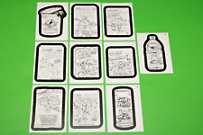 2013 Wacky Packages ANS11 All-New Series 11 sticker 10 COLORING CARD INSERT SET picture