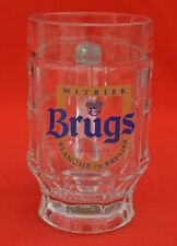 VINTAGE:   BRUGS BLANCHE DE BRUGES WITBIER 0.25L TANKARD GLASS - SUPER CONDIT picture