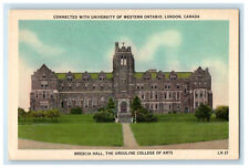 c1920s Connected with University of Western Ontario London Canada Postcard picture