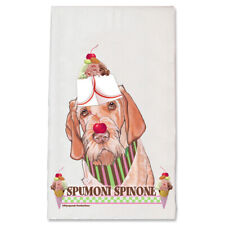Italian Spinone Dog Spumoni Spinone Ice Cream Kitchen Dish Towel Pet Gift picture