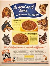 1944 Pard Dehydrated Dog Food Buy War Bonds WWII Vintage Print Ad picture