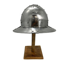16GA SCA LARP Medieval Kettle Hat Helmet Knight Replica Helmet Armor Helmet picture