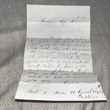 Antique 1873 Boston Massachusetts Letter with Invitation to Visit MA - Cambridge picture