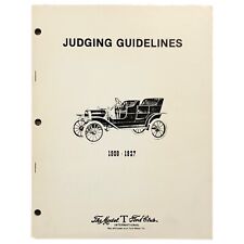 Judging Guidelines: The Model T Ford, 1908-1927 BOOK FORD CLUB INTERNATIONAL picture