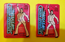 1977 Saturday Night Fever / John Travolta / Lot of 2 Packs Opened Wrapper picture