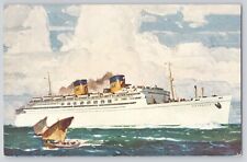 Postcard Steamship Ship SS Matsonia Nautical Vintage Unposted picture