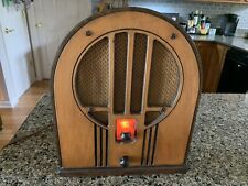 ANTIQUE PHILCO CATHEDRAL RADIO CIRCA 1934 WORKING LIGHTS UP AND BUZZES  ORIGINAL picture