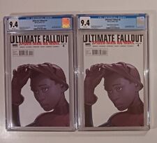 Lot of 2 ULTIMATE FALLOUT 4 both CGC 9.4 Pichelli Covr Newton Ring MILES MORALES picture