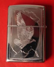 VINTAGE ZIPPO CIGARETTE LIGHTER ENGRAVED EAGLE BEER IS YUMMY CROSS CRUCIFIX  picture