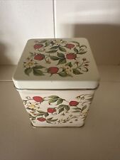Vintage Bristol Ware Strawberry Treat Tin Made In Burlington, New Jersey picture