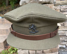 Dutch Military WW2 Era Visor Hat Cap, Vintage Wool Pin Netherland picture