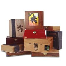 SET OF 10: Empty WOODEN Cigar Boxes [Set/10] picture