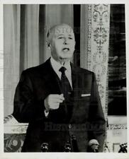 1970 Press Photo Francisco Franco speaks in a television address in Madrid picture