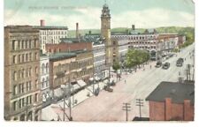 Vintage Public Square Postcard with Glitter, Canton OH picture