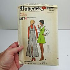 Vintage Sewing Pattern Butterick #6758 EASY SZ 8 Bust 31.5 Jumper Dress FF picture