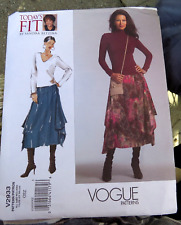 Vogue Sewing Pattern V2933,A line pull on skirt & pouch bag Betzina ALL SIZE picture