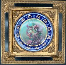 Exquisite Antique Cicely Mary Baker Vetch Fairy Framed Plate...RARE... picture