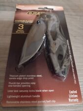 New in Package Guidesman Titanium Plated Folding Single 3