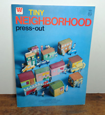 Vintage Whitman Tiny Neighborhood Press-Out Activity Book Unpunched USA picture