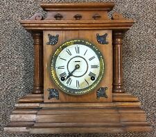 Antique E. INGRAHAM COMPANY Desk/Mantle Clock Pat. Sept. 1, 1885 Working/Running picture