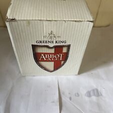 VINTAGE RARE BRAND NEW & BOXED GREEN KING ABBOT ALE BEER TANKARD picture