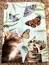 Cathy Walters - Cats / Kittens w/Butterflies - Flour Sack 21