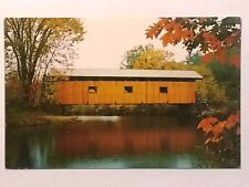 The Waterloo Covered Bridge #13 Newmarket Road Postcard picture