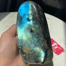 2.76LB Natural Large Labradorite Quartz Crystal Mineral Spectrolite Healing M37 picture