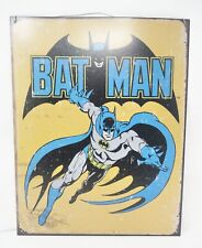 Vintage DC Comic Bat Man Retro Distressed Metal Tin Sign 16