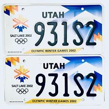 2002 United States Utah Olympic Winter Games Passenger License Plate 931S2 picture