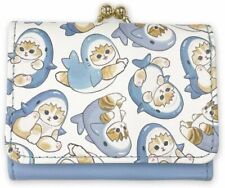 mofusand Compact Wallet Shark Nyan H80×W95×D30mm NEW JAPAN picture