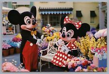 A Posy For Minnie Main Street Flower Market Mickey Mouse Disneyland Postcard picture