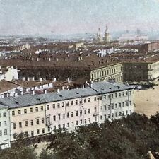 Antique 1910s St. Petersburg Russia City View Stereoview Photo Card V3576 picture